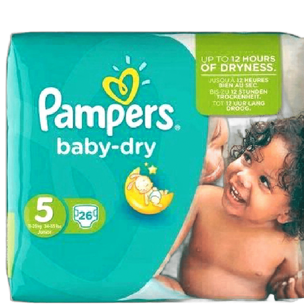 Pampers Baby Dry Size 5 x 4 pkts (26pc)