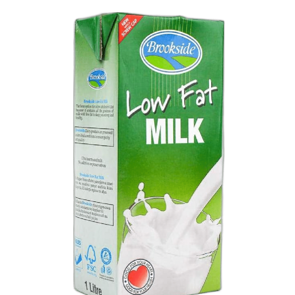 Brookside Milk 1ltr x 12 Low fat