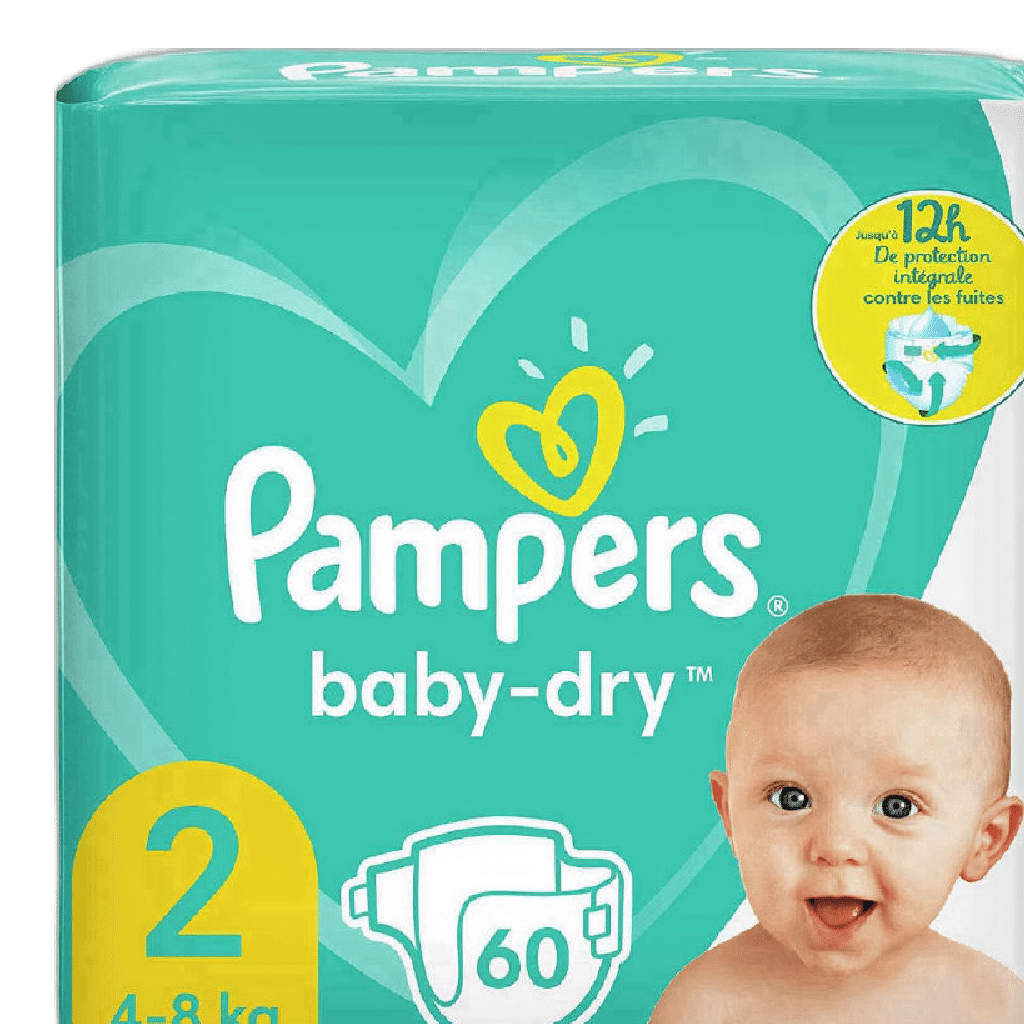 Pampers New Baby Dry Size 2 x 3pkts (62pc)