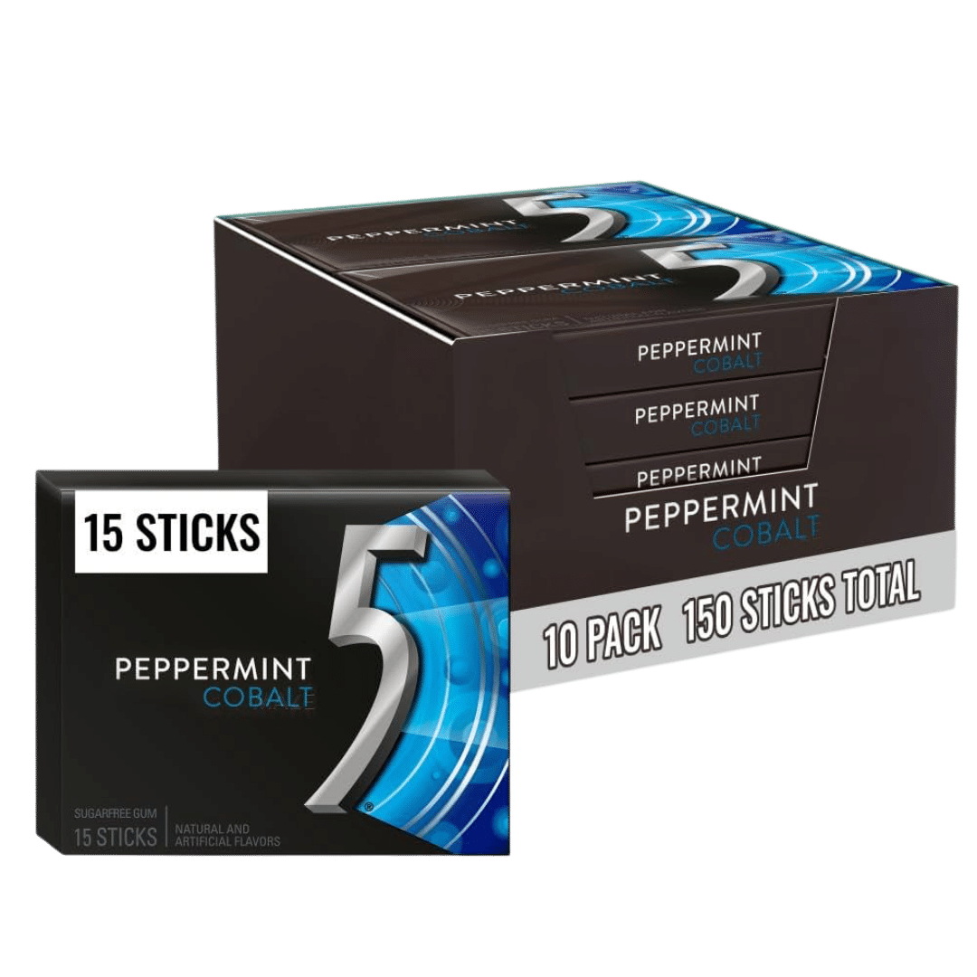 5 Gum x 10 sticks Cobalt Peppermint