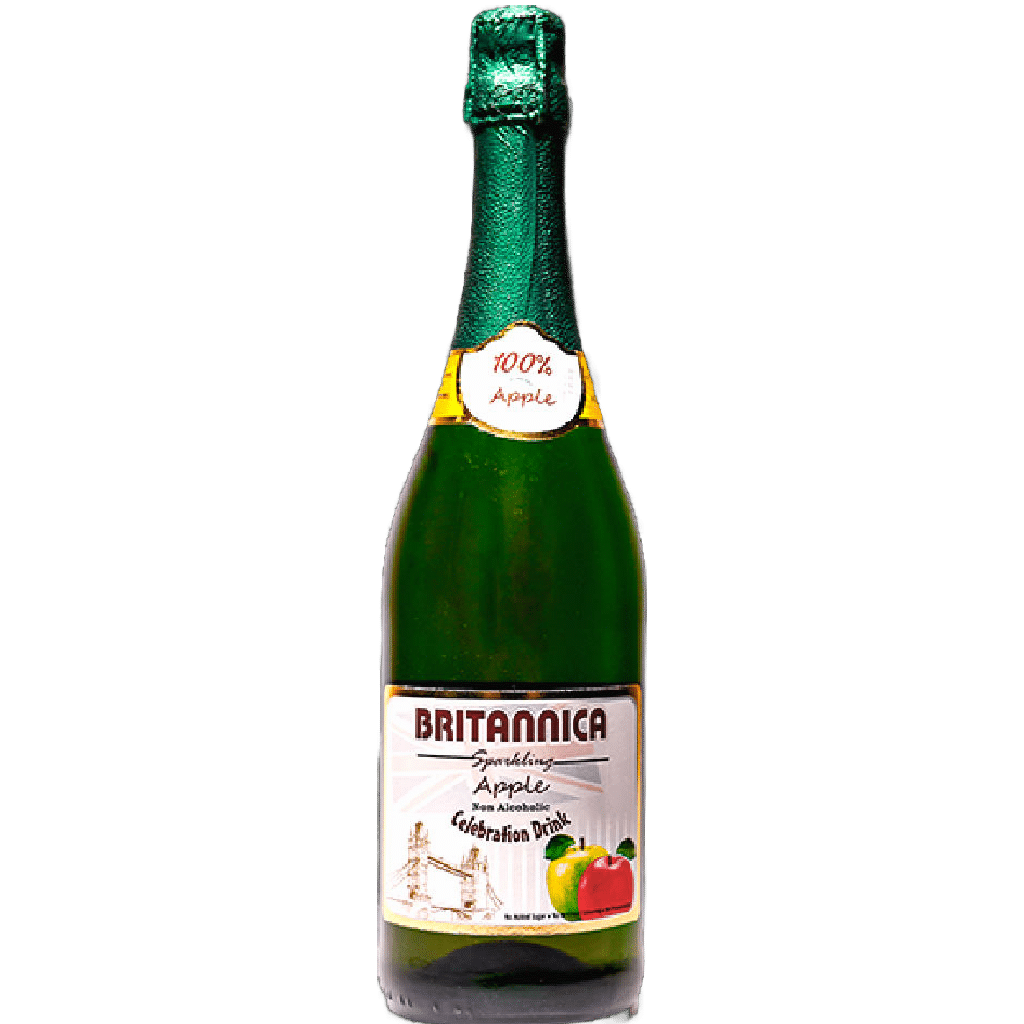 Brittanica Sparkling Non-Alcoholic Champaign 750ml 1X12Pcs — Flavour: Apple