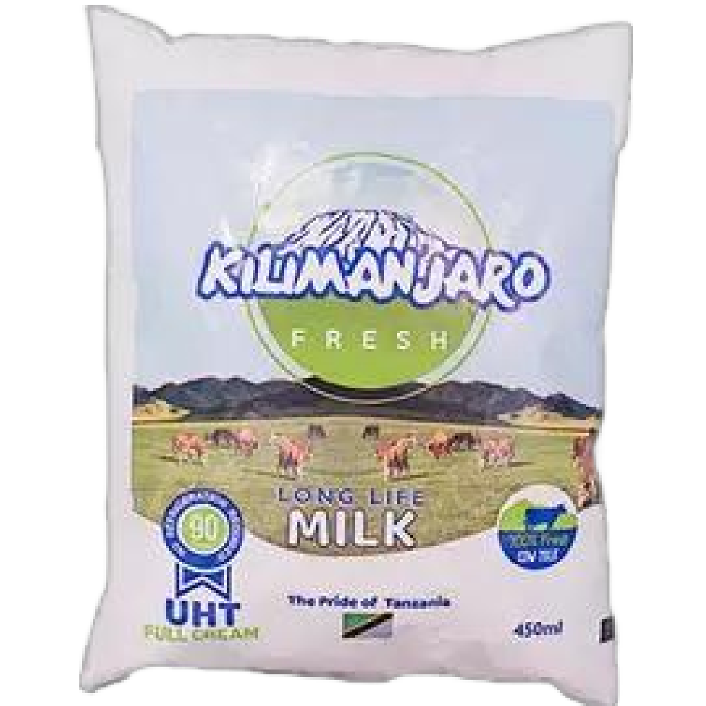 kilimanajro UHT Fresh Milk  – 450 ML packet