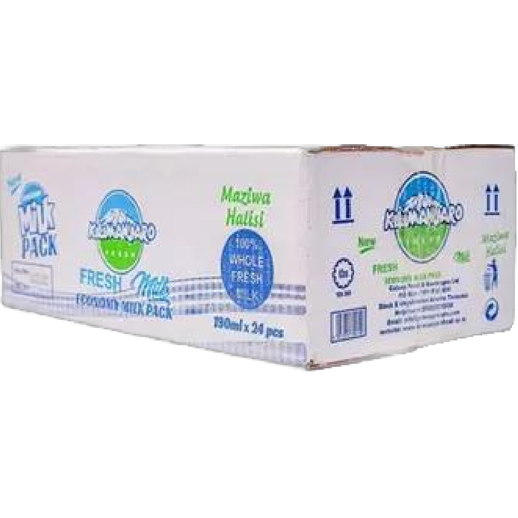 kilimanajro UHT Fresh Milk carton (190 ML x 24 packs )