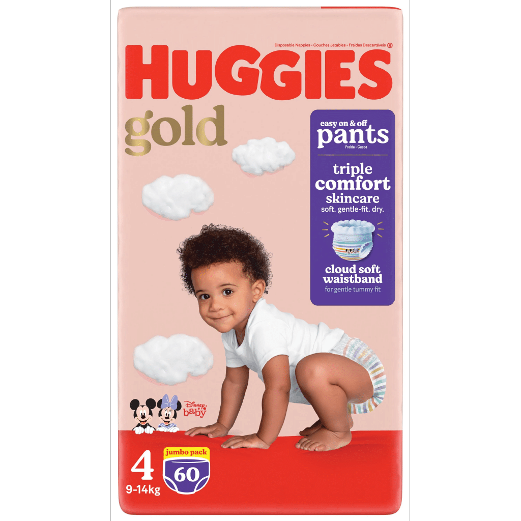 Huggies Gold Pants Jumbo Size 4 60pc x 2 pkts