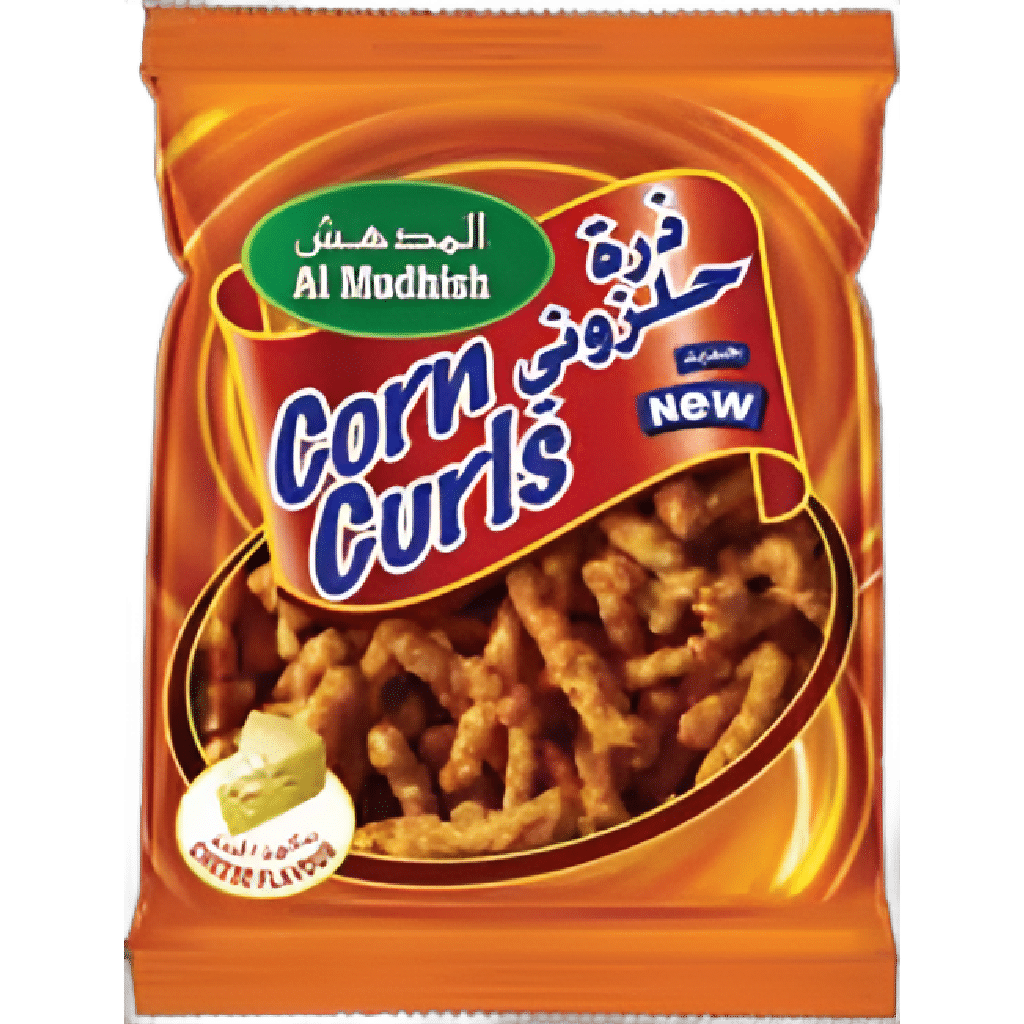 ALMUDHISH CORN N CURLS CHEESE FLAVOUR 20g