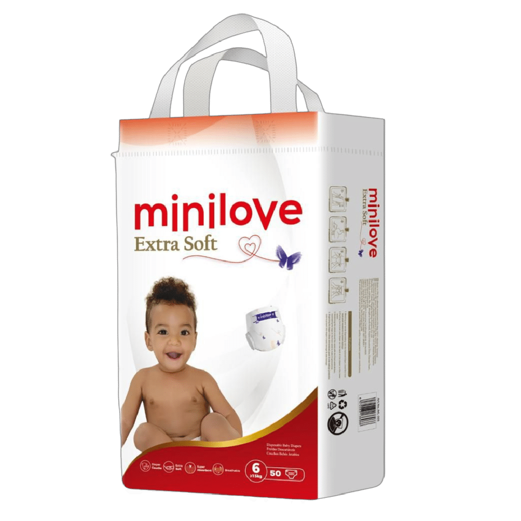 Minilove Baby Diapers 50 Pcs per pack 3packs per ctn — option unspecified by supplier