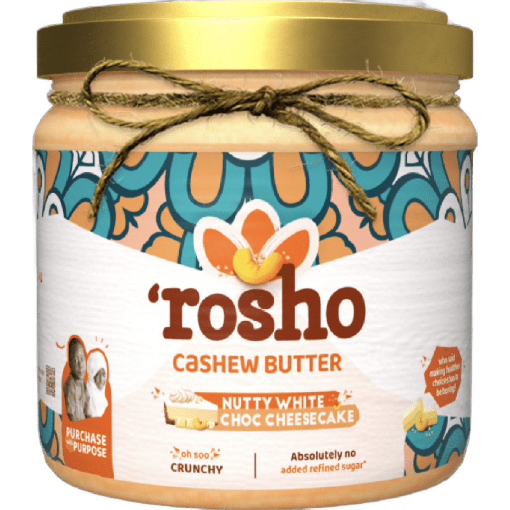 Rosho Cashew Butter – Nutty White Choc Cheesecake