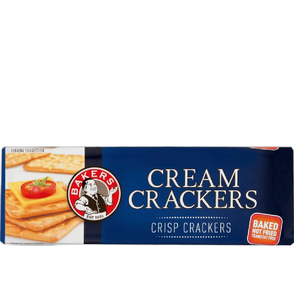 BAKERS CREAM CRACKERS 200GMX12