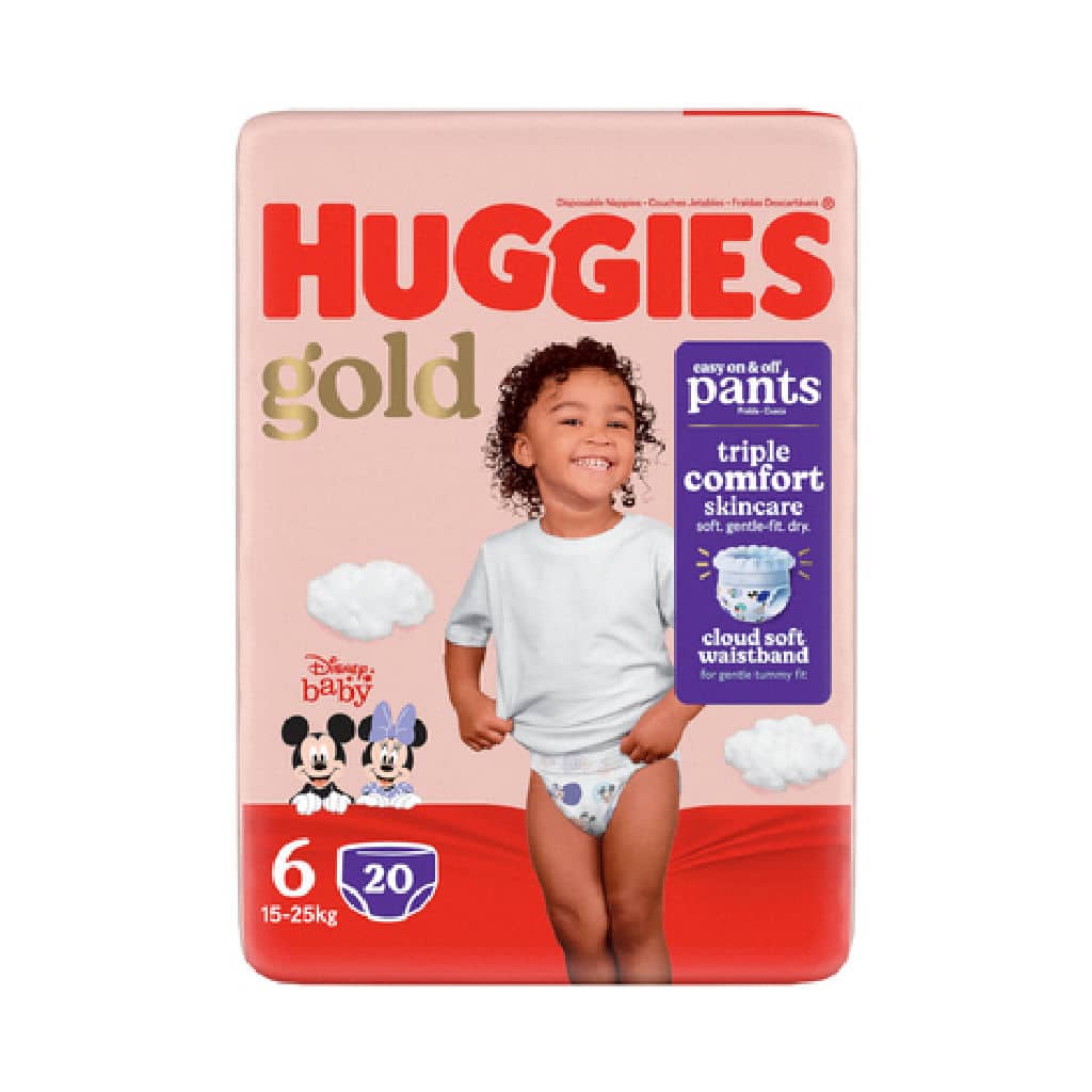 Huggies Gold Pants Carry Pack Size 6 20pc x 4 pkts