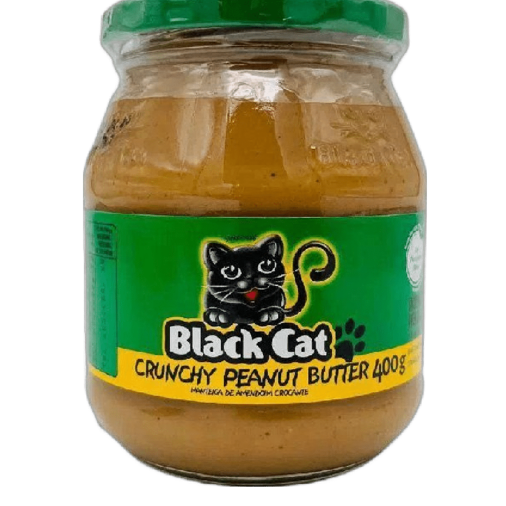 BLACK CAT CRUNCHY PEANUT BUTTER 400gx12